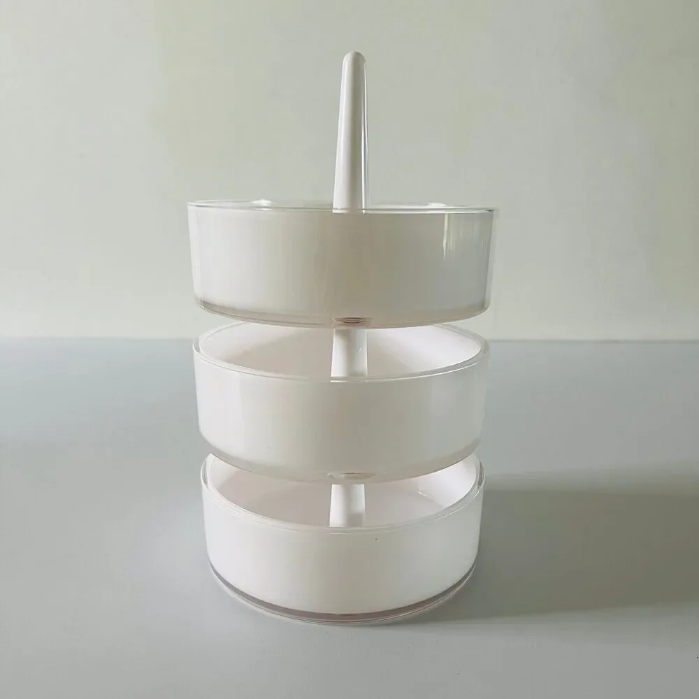 UMBRA Acrylic Pivoting 3 Tier Stackable Swerving Jewelry Accessories Holder